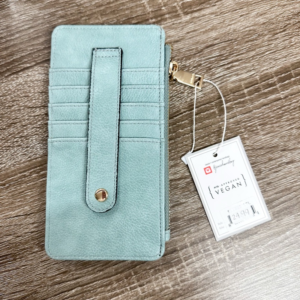 Jen & Co Slim Wallet - Turquoise - NWT